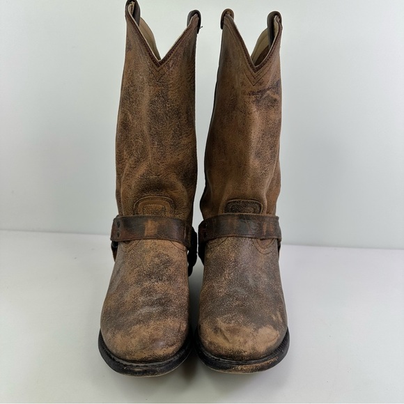 Frye Women's Brown Riding Boots Wyatt Harness Size 9.5B - Picture 4 of 7